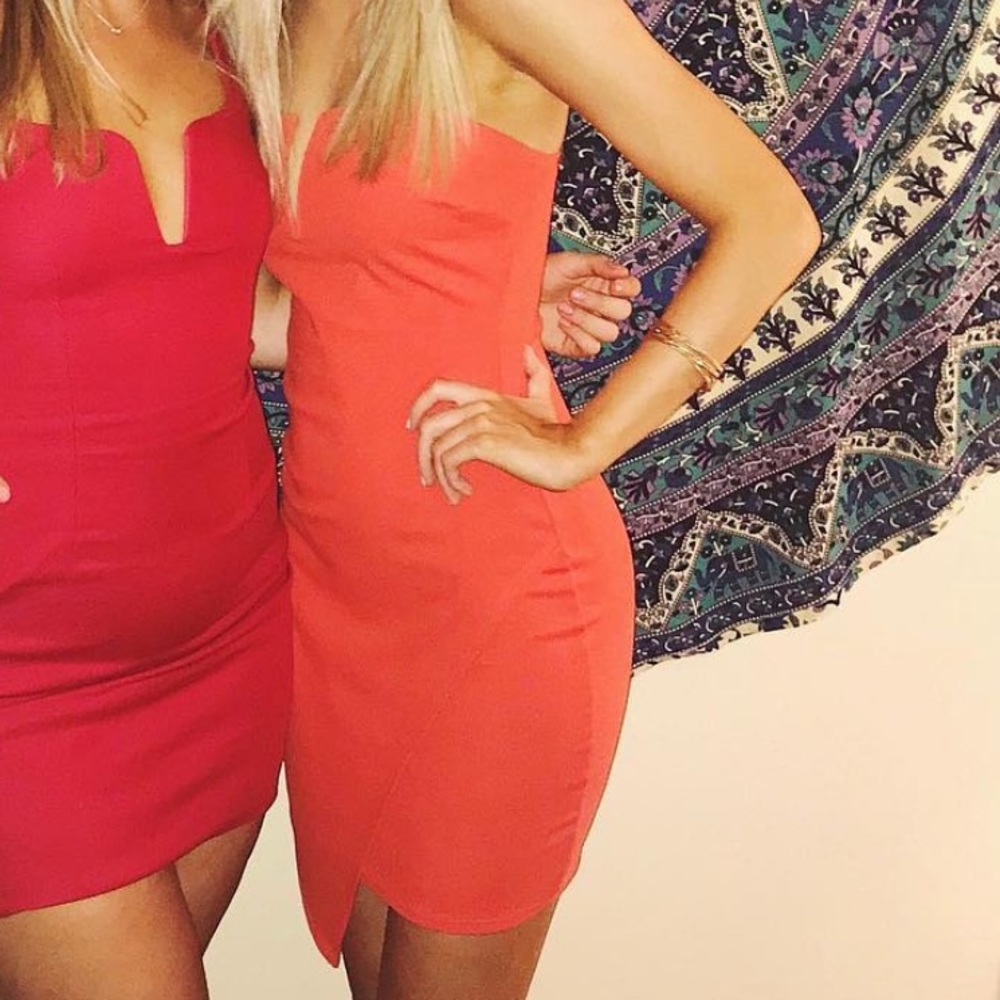 Windsor blood orange mini dress